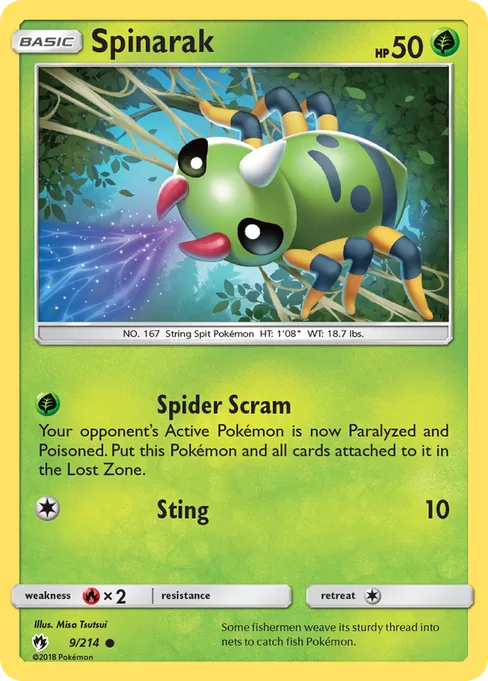 Spinarak, Lost Thunder #9