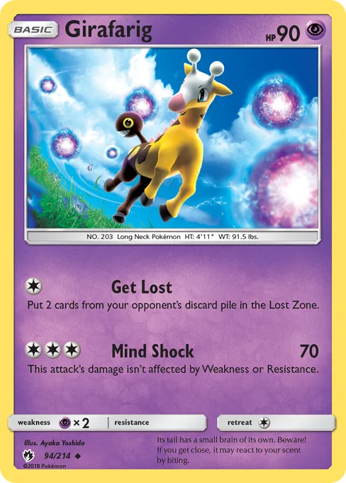Girafarig, Lost Thunder #94