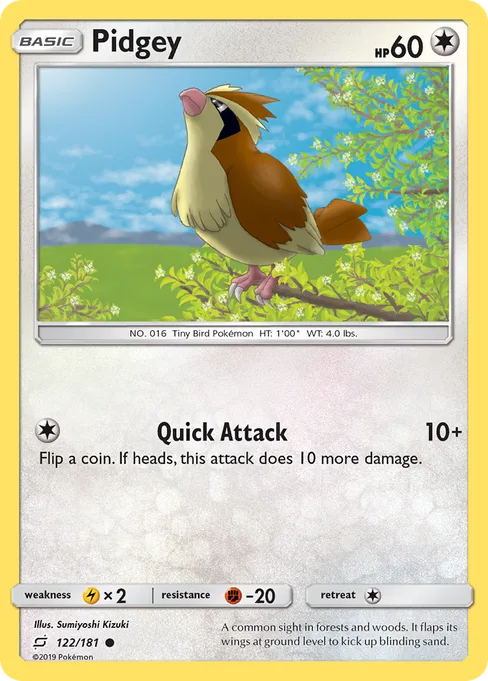 Pidgey, Team Up #122