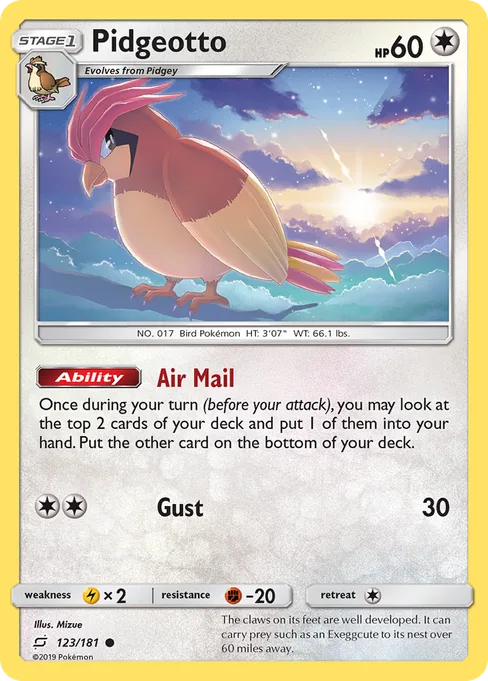 Pidgeotto, Team Up #123