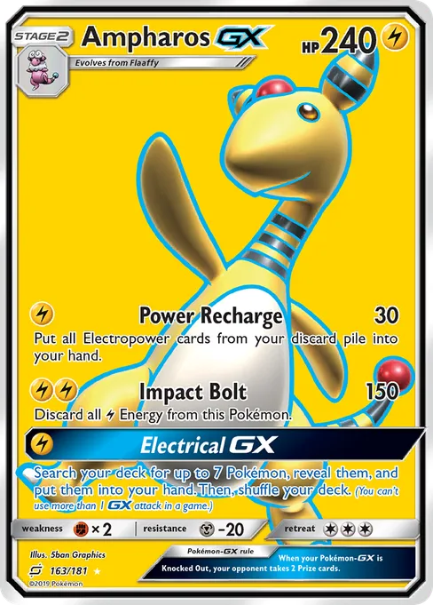 Ampharos-GX, Team Up #163