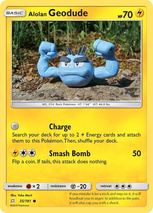 Alolan Geodude, Team Up #35