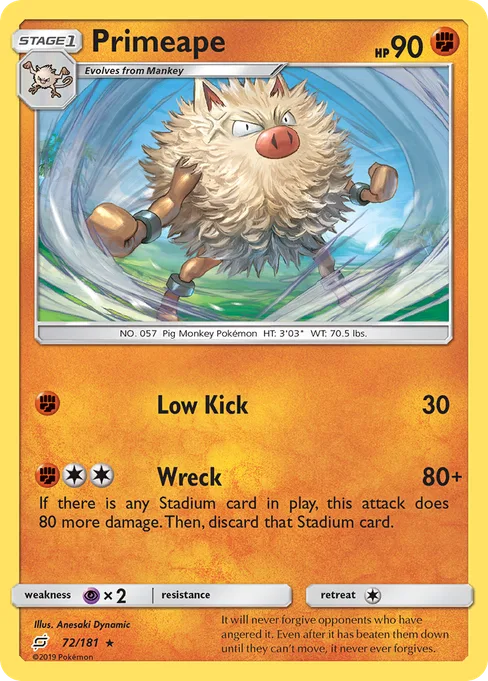 Primeape, Team Up #72