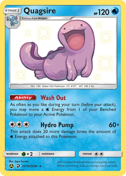 Quagsire, Hidden Fates Shiny Vault #SV10