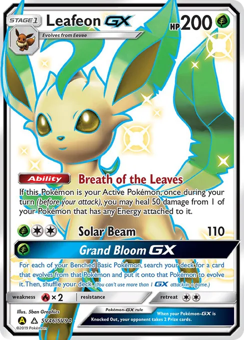 Leafeon-GX, Hidden Fates Shiny Vault #SV46