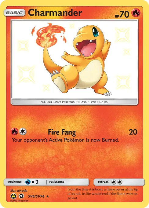 Charmander, Hidden Fates Shiny Vault #SV6