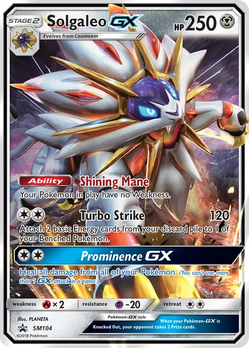 Solgaleo-GX, SM Black Star Promos #SM104