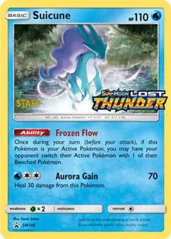 Suicune, Staff stamp