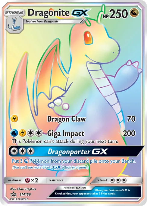 Dragonite-GX, SM Black Star Promos #SM156