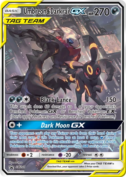 Umbreon & Darkrai-GX, SM Black Star Promos #SM241