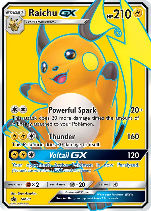 Raichu-GX, SM Black Star Promos #SM90