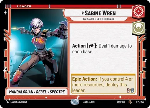 Sabine Wren — Galvanized Revolutionary, Spark of Rebellion #014