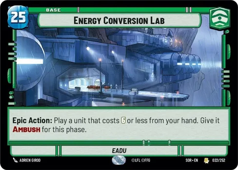Energy Conversion Lab — Eadu, Spark of Rebellion #022F