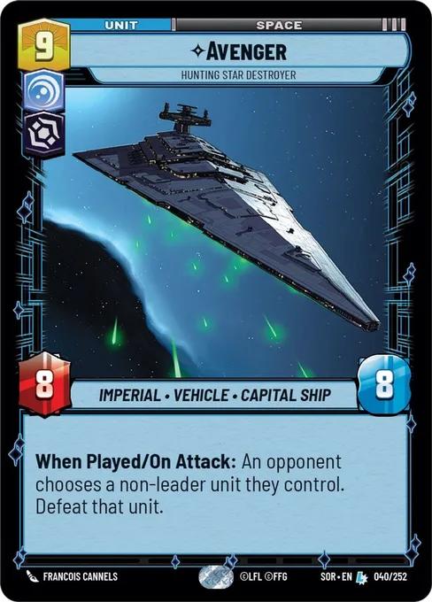 Avenger — Hunting Star Destroyer, Spark of Rebellion #040F