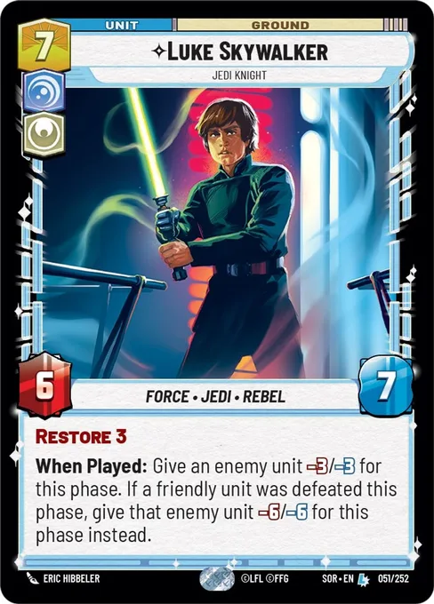 Luke Skywalker — Jedi Knight, Spark of Rebellion #051F