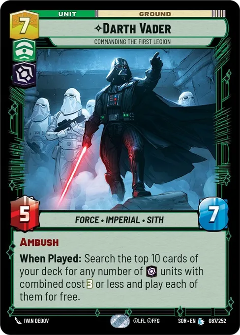 Darth Vader — Commanding the First Legion, Spark of Rebellion #087F