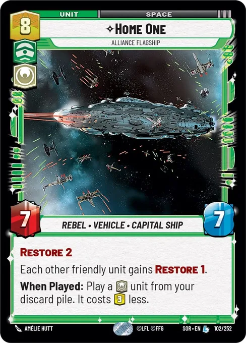 Home One — Alliance Flagship, Spark of Rebellion #102F