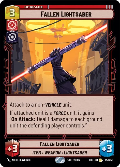 Fallen Lightsaber, Spark of Rebellion #137F