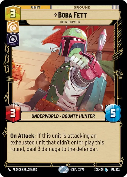 Boba Fett — Disintegrator, Spark of Rebellion #179