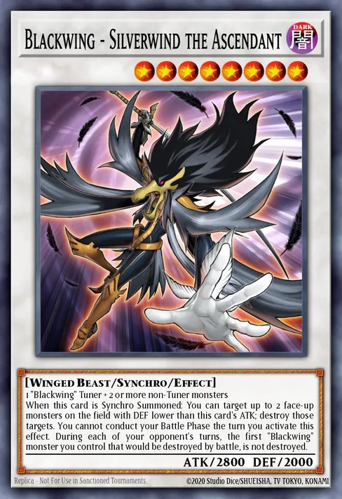 Blackwing - Silverwind the Ascendant, Stardust Overdrive #SOVR-EN041
