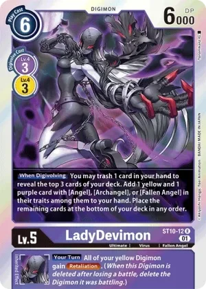LadyDevimon, ST-10: Starter Deck Parallel World Tactician #ST10-12