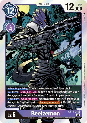 Beelzemon, ST-14: Advanced Deck Set Beelzemon #ST14-08