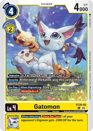 Gatomon, ST-20: STARTER DECK PROTECTOR OF LIGHT #ST20-05