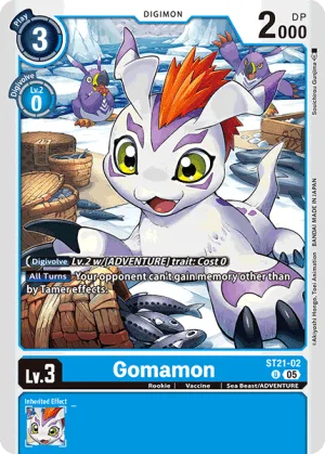 Gomamon, ST-21: STARTER DECK HERO OF HOPE #ST21-02
