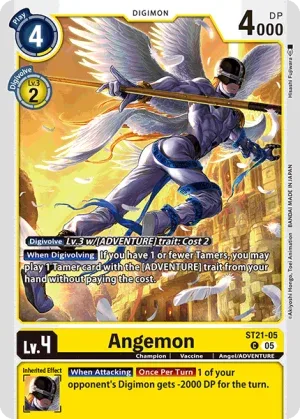 Angemon, ST-21: STARTER DECK HERO OF HOPE #ST21-05