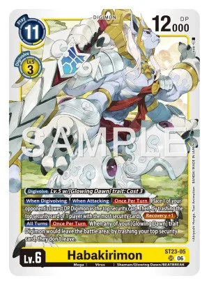 Habakirimon, ST-23: STARTER DECK DIGIMON BEATBREAK #ST23-05