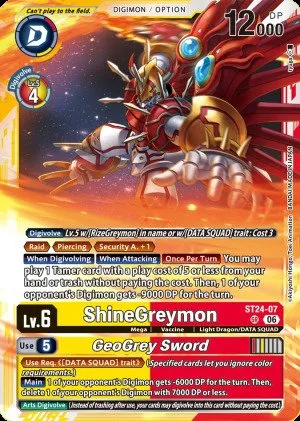 ShineGreymon, ST-24: STARTER DECK DIGIMON DATA SQUAD #ST24-07