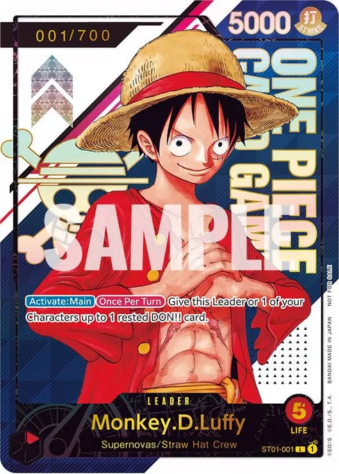 Monkey D. Luffy, ST01-001, Parallel 3, English