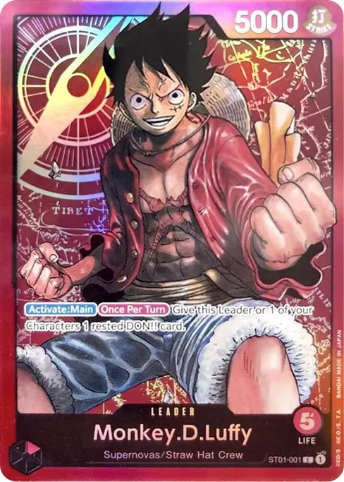 Monkey D. Luffy, ST01-001, Parallel 4, English