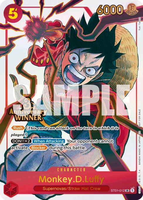 Monkey D. Luffy, ST01-012, Parallel 6, English