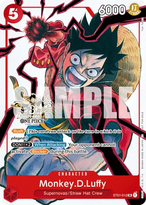 Monkey D. Luffy, ST01-012, Parallel 7, English