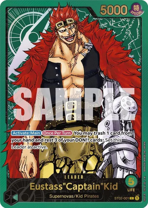 Eustass"Captain"Kid, Worst Generation #ST02-001_p2