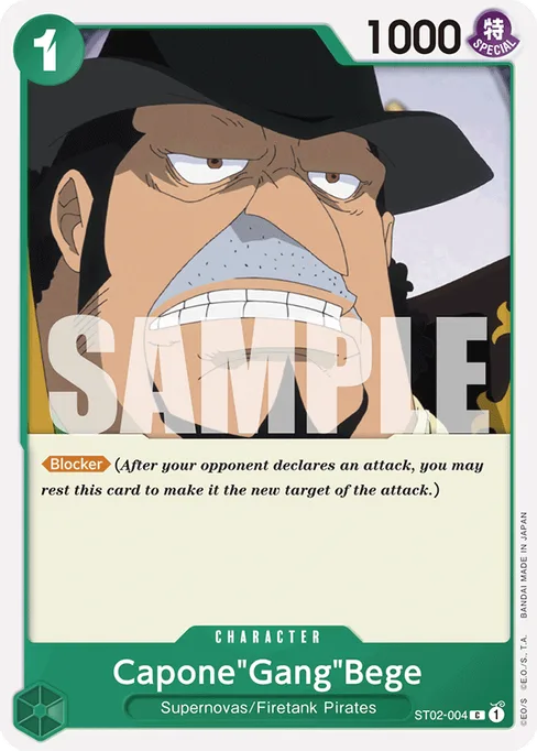 Capone"Gang"Bege, ST02-004, Reprint 1, English