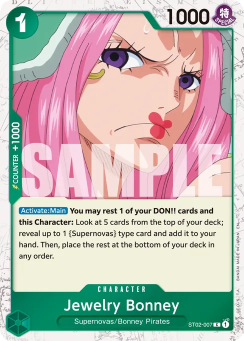 Jewelry Bonney, ST02-007, Parallel 3, English