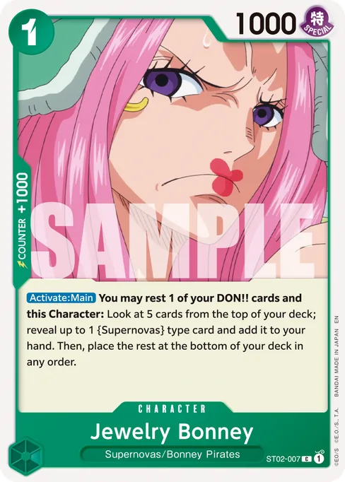 Jewelry Bonney, ST02-007, Reprint 1, English