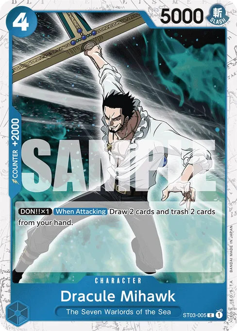 Dracule Mihawk, The Seven Warlords of the Sea #ST03-005_p4
