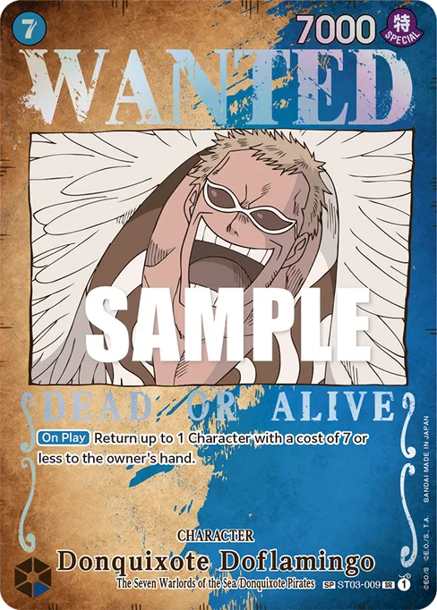 Donquixote Doflamingo, The Seven Warlords of the Sea #ST03-009_p1