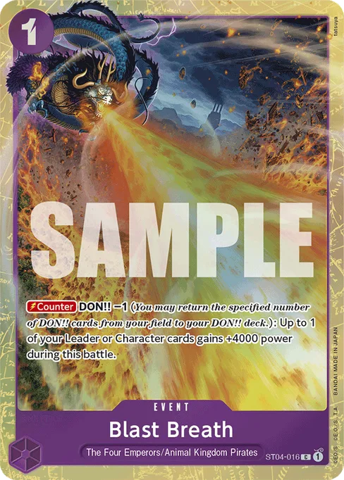 Blast Breath, ST04-016, Parallel 4, English