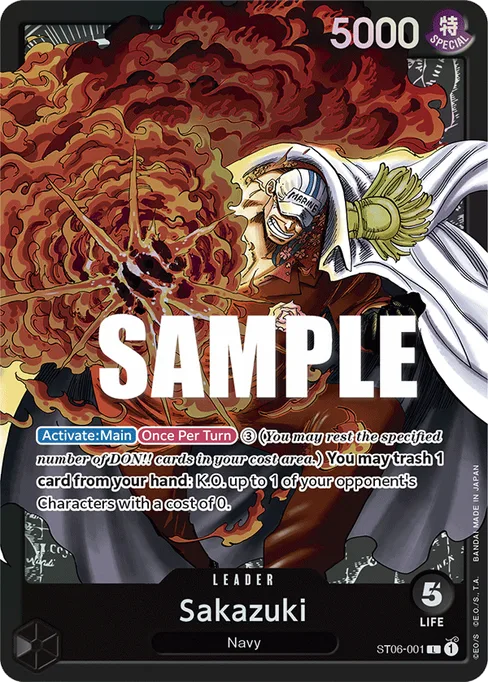 Sakazuki, Absolute Justice #ST06-001