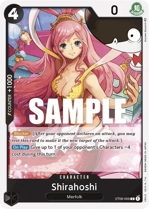 Shirahoshi, Monkey D. Luffy #ST08-006