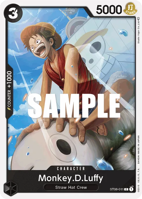Monkey D. Luffy, ST08-011, Base, English