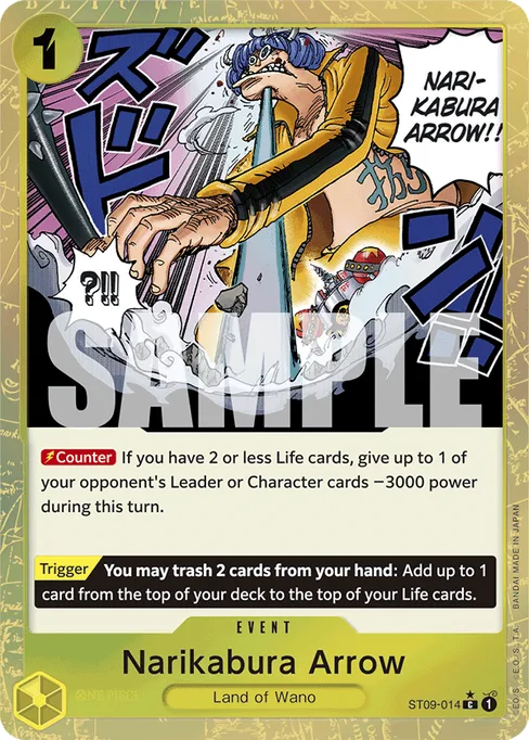 Narikabura Arrow, ST09-014, Parallel 3, English