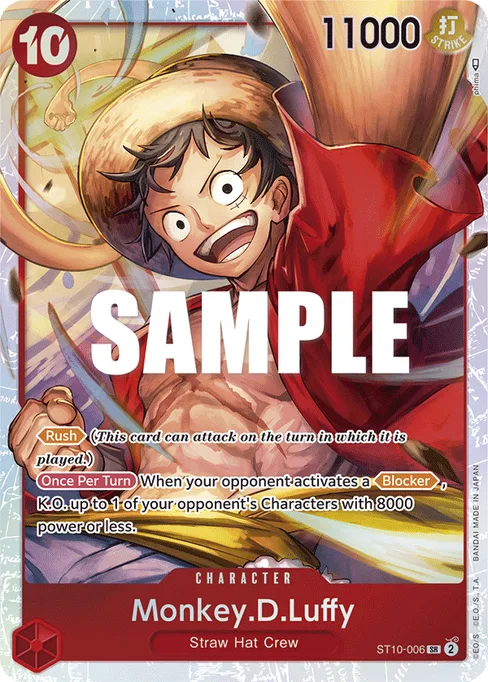 Monkey D. Luffy, ST10-006, Base, English