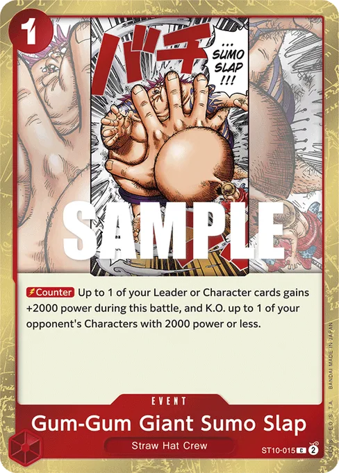 Gum-Gum Giant Sumo Slap, The Three Captains #ST10-015