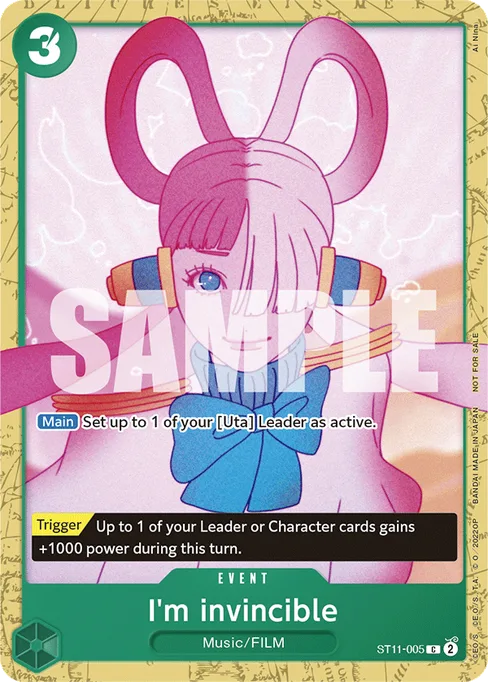 I'm invincible, ST11-005, Parallel 1, English
