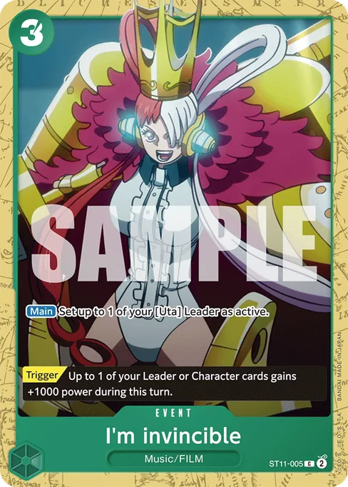 I'm invincible, ST11-005, Parallel 2, English
